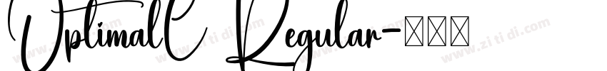 OptimalC Regular字体转换